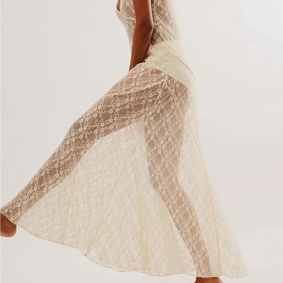 Free People A Little Lace Maxi Slip - Picture 8 of 8
